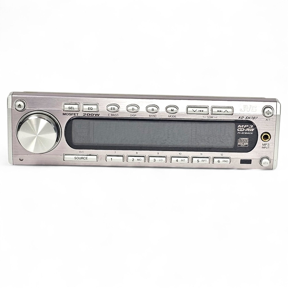 JVC KD-SH707 CD MP3 Car Stereo Receiver Motorized Aluminum Faceplate